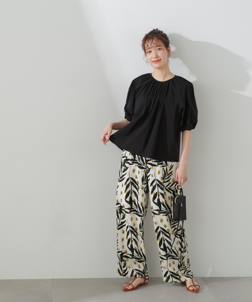 N.（N. Natural Beauty Basic）（エヌエヌナチュラルビューティーベーシック）の「◆ピンタックパフブラウス（シャツ/ブラウス・レディース・ライトグリーン/ブラック/オフホワイト・MEDIUM）」の19枚目の写真