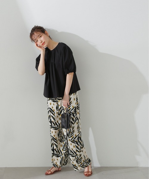 N.（N. Natural Beauty Basic）（エヌエヌナチュラルビューティーベーシック）の「◆ピンタックパフブラウス（シャツ/ブラウス・レディース・ライトグリーン/ブラック/オフホワイト・MEDIUM）」の21枚目の写真