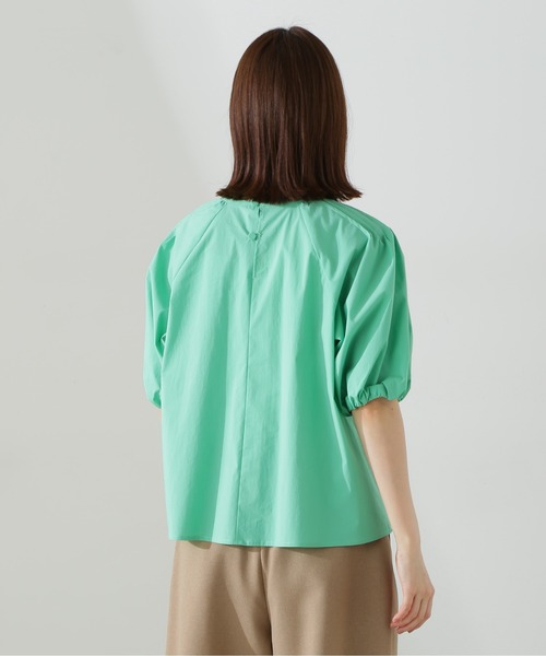 N.（N. Natural Beauty Basic）（エヌエヌナチュラルビューティーベーシック）の「◆ピンタックパフブラウス（シャツ/ブラウス・レディース・ライトグリーン/ブラック/オフホワイト・MEDIUM）」の8枚目の写真