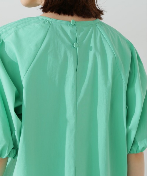 N.（N. Natural Beauty Basic）（エヌエヌナチュラルビューティーベーシック）の「◆ピンタックパフブラウス（シャツ/ブラウス・レディース・ライトグリーン/ブラック/オフホワイト・MEDIUM）」の11枚目の写真