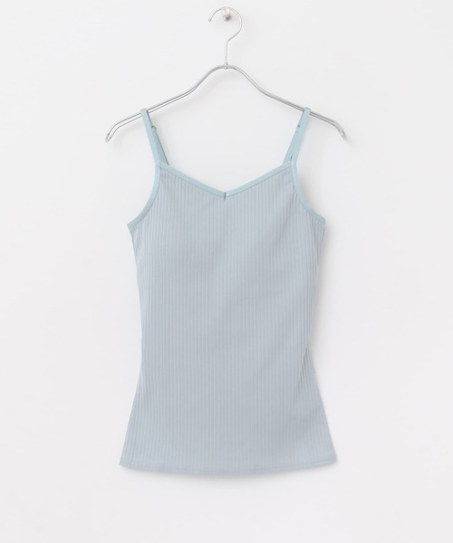 URBAN RESEARCH ROSSO WOMEN（アーバンリサーチ　ロッソ）の「カップ付キャミソール（キャミソール・レディース・ブルー/ブラック/ベージュ・FREE）」の9枚目の写真