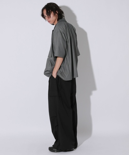 Anui（アニュイ）の「【UNISEX】クリアピケサマージャケット（テーラードジャケット・レディース・グレー/ブラック・MEDIUM）」の7枚目の写真
