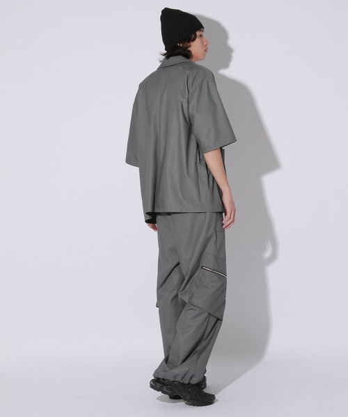 Anui（アニュイ）の「【UNISEX】クリアピケサマージャケット（テーラードジャケット・レディース・グレー/ブラック・MEDIUM）」の9枚目の写真