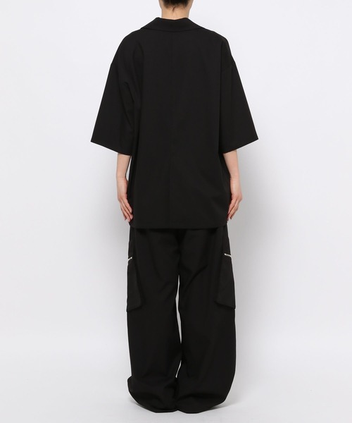 Anui（アニュイ）の「【UNISEX】クリアピケサマージャケット（テーラードジャケット・レディース・グレー/ブラック・MEDIUM）」の14枚目の写真