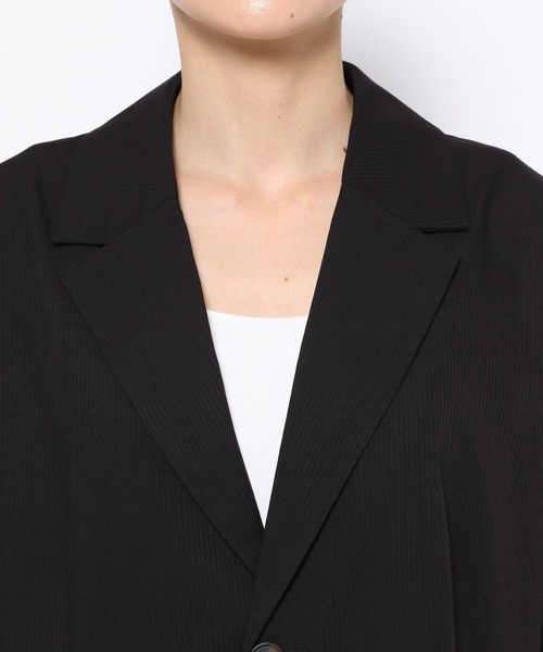 Anui（アニュイ）の「【UNISEX】クリアピケサマージャケット（テーラードジャケット・レディース・グレー/ブラック・MEDIUM）」の15枚目の写真