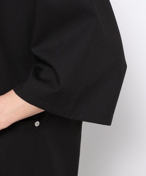 Anui（アニュイ）の「【UNISEX】クリアピケサマージャケット（テーラードジャケット・レディース・グレー/ブラック・MEDIUM）」の18枚目の写真