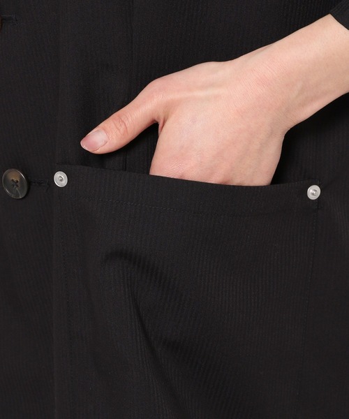 Anui（アニュイ）の「【UNISEX】クリアピケサマージャケット（テーラードジャケット・レディース・グレー/ブラック・MEDIUM）」の20枚目の写真