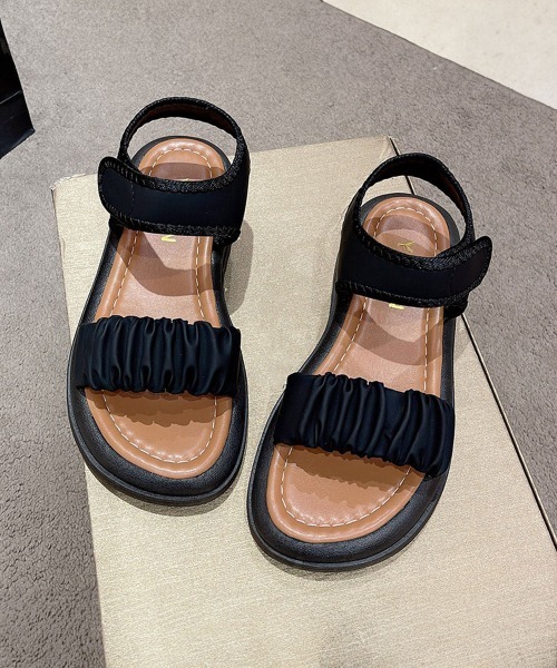 Miniministore（ミニミニストア）の「厚底 スポーツサンダル 美脚 夏靴韓国風（サンダル・レディース・ブラック/アイボリー・22.5cm/23.5cm/24.5cm/24.0cm/25.0cm/23.0cm）」の13枚目の写真