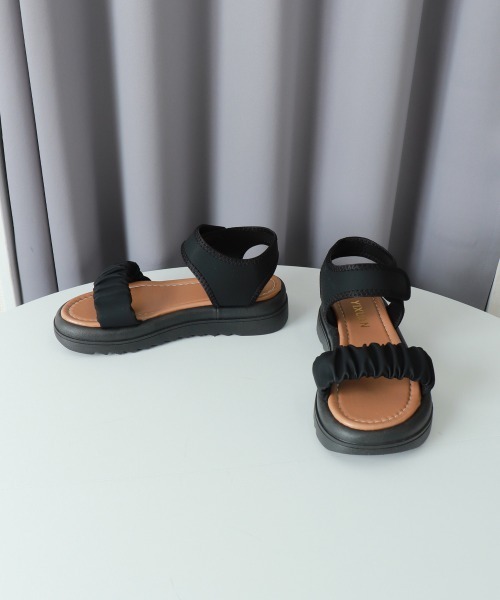 Miniministore（ミニミニストア）の「厚底 スポーツサンダル 美脚 夏靴韓国風（サンダル・レディース・ブラック/アイボリー・22.5cm/23.5cm/24.5cm/24.0cm/25.0cm/23.0cm）」の17枚目の写真