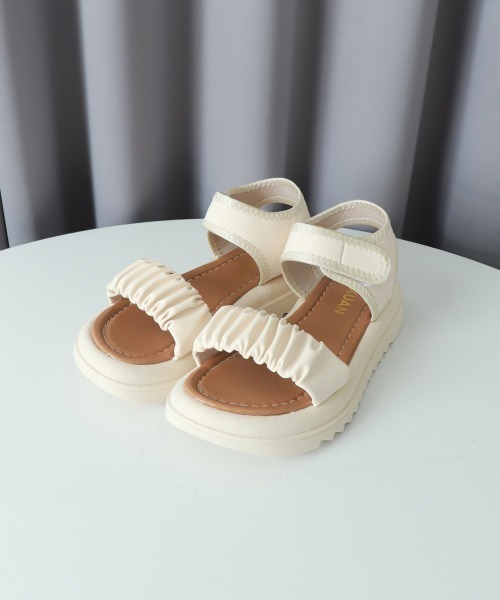 Miniministore（ミニミニストア）の「厚底 スポーツサンダル 美脚 夏靴韓国風（サンダル・レディース・ブラック/アイボリー・22.5cm/23.5cm/24.5cm/24.0cm/25.0cm/23.0cm）」の18枚目の写真