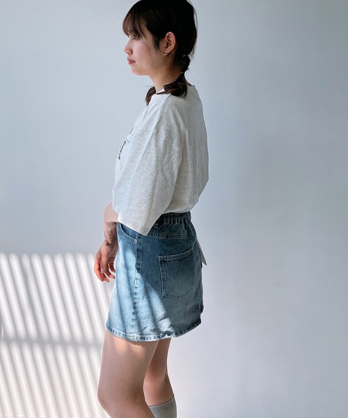 AS KNOW AS plus(アズノゥアズプラス)の「◎選んでアクティブ刺繍Tシャツ(Tシャツ/カットソー・レディース・オートミール/スミクロ/オフホワイト/ホワイト系/レッド系/グレー系・FREE)」の16枚目の写真