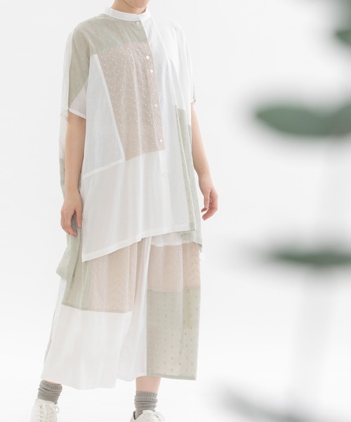 専用です^ ^Ciel miscスタンドカラーシャツ　nop de nod 楽天市場】Ciel miscスタンドカラーシャツ／ノップドゥノッド