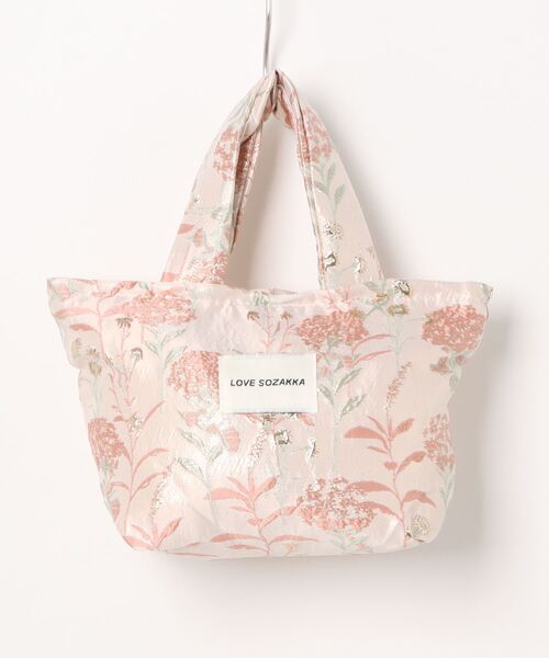 SZ BLOCKPRINTS Small Tote トートバッグ 花柄 Flower Shopper Tote in Flower Power Print | SZ Blockprints – SZ