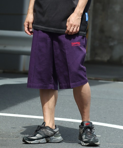 THRASHER(スラッシャー)の「【THRASHER/スラッシャー】カツラギワークハーフパンツ(その他パンツ・メンズ・ブラック/ベージュ/パープル/オフホワイト・LL/M/L)」の4枚目の写真