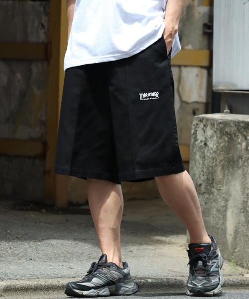 THRASHER(スラッシャー)の「【THRASHER/スラッシャー】カツラギワークハーフパンツ(その他パンツ・メンズ・ブラック/ベージュ/パープル/オフホワイト・LL/M/L)」の6枚目の写真