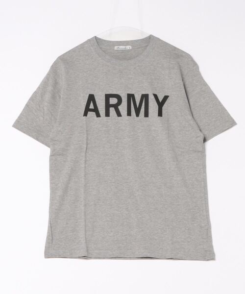 STYLEBLOCK（スタイルブロック）の「半袖プリントTシャツ(ARMY)（Tシャツ/カットソー・メンズ・ベージュ/カーキ/ワイン/杢グレー/ブラック/ホワイト・LL/L/M）」の10枚目の写真