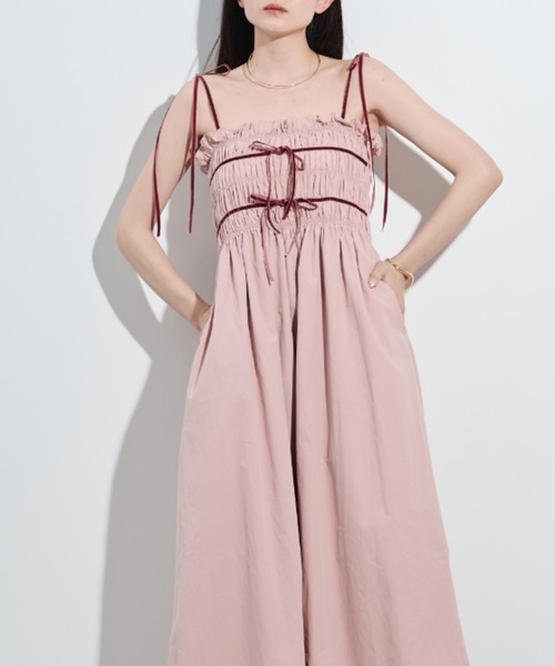 paravion（パラビオン）の「パイピングリボンキャミワンピース（ワンピース・レディース・ピンク/アイボリー・FREE）」の19枚目の写真