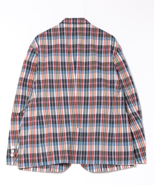 ZOY(ゾーイ)の「MENS クールマックスサッカー ジャケット(テーラードジャケット・メンズ・チェック/ブラック系・3/2/1/4)」の12枚目の写真