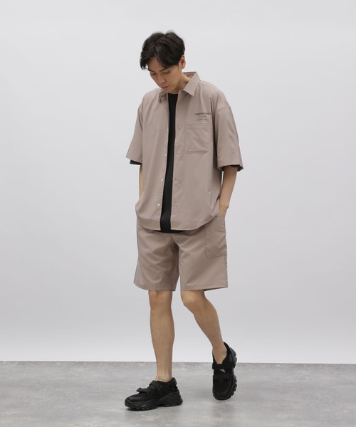 LAKOLE（ラコレ）の「吸水速乾【2点SET】ロゴシャツショーツセットアップ / 113354（シャツ/ブラウス・メンズ・ブルー/ブラック/サンドグレー・MEDIUM/LARGE/X-LARGE）」の11枚目の写真