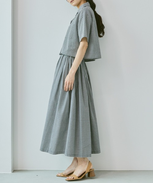 Libra Cue（リブラ キュー）の「タックロングスカート（スカート・レディース・ドット/チェック・FREE）」の16枚目の写真