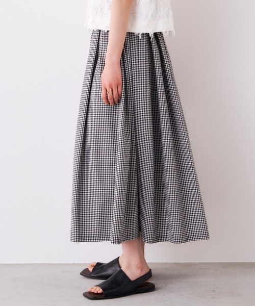 Libra Cue（リブラ キュー）の「タックロングスカート（スカート・レディース・ドット/チェック・FREE）」の19枚目の写真