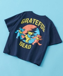 Grateful Dead | 【 GRATEFUL DEAD / グレイトフル・デッド 】 デッド・ベア キャラクタープリント ラウンドヘム/レギュラーヘム オーバーサイズTシャツ 半袖 コットン100% キッズ(Tシャツ/カットソー)