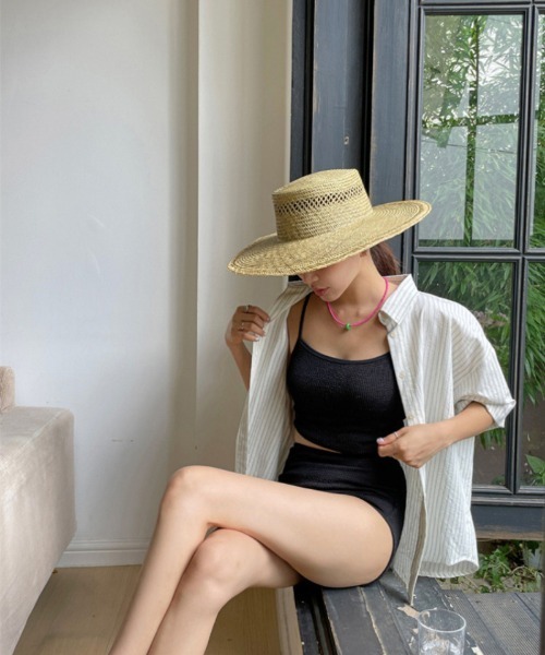 Ritzy（リッツィー）の「キャミソール ハイウエストビキニ 水着（水着・レディース・イエロー系/グレー系/ブラック・M/L/XL）」の16枚目の写真