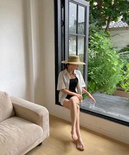 Ritzy（リッツィー）の「キャミソール ハイウエストビキニ 水着（水着・レディース・イエロー系/グレー系/ブラック・M/L/XL）」の14枚目の写真