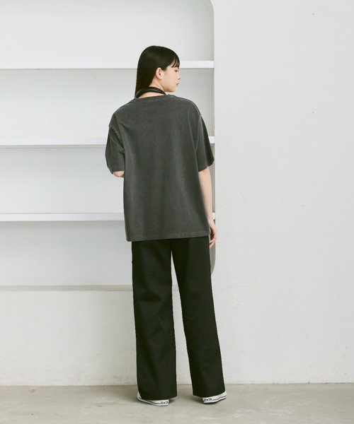 flaner(フラネ)の「Loose tuck chino pants / ルーズタックチノパン(チノパンツ・レディース・カーキブラウン/オフホワイト/ブラック・SMALL/MEDIUM/LARGE)」の12枚目の写真