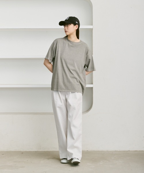 flaner(フラネ)の「Loose tuck chino pants / ルーズタックチノパン(チノパンツ・レディース・カーキブラウン/オフホワイト/ブラック・SMALL/MEDIUM/LARGE)」の19枚目の写真