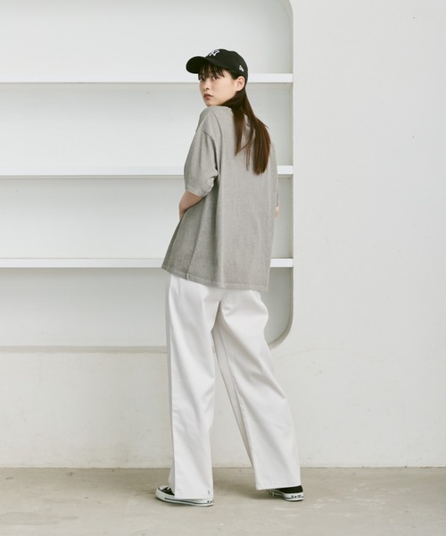 flaner(フラネ)の「Loose tuck chino pants / ルーズタックチノパン(チノパンツ・レディース・カーキブラウン/オフホワイト/ブラック・SMALL/MEDIUM/LARGE)」の21枚目の写真