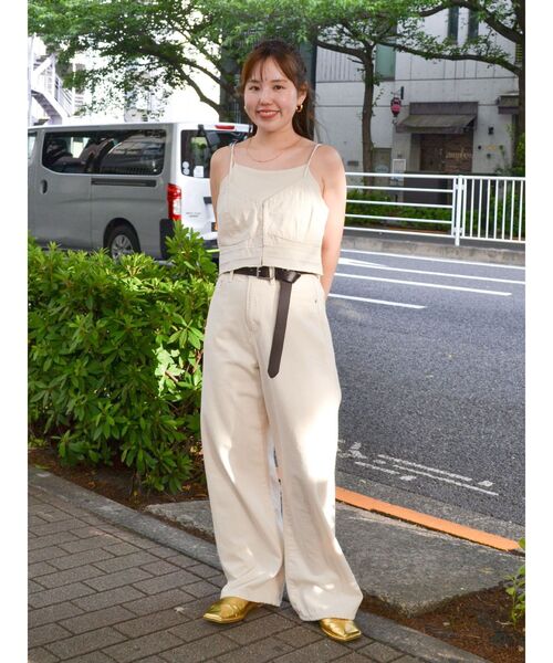 Ungrid（アングリッド）の「2Wayデニムキャミ（キャミソール・レディース・アイボリー/ブルー・FREE）」の9枚目の写真