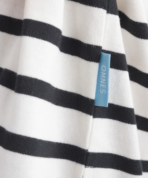 OMNES（オムネス）の「キッズ10番単ボーダー半袖プルオーバー（Tシャツ/カットソー・キッズ・ホワイト系その他/パープル系その他/ホワイト×ブラック/ホワイト×ブルー/グレー系その他/ホワイト×ネイビー・140/130/120/110/100）」の12枚目の写真