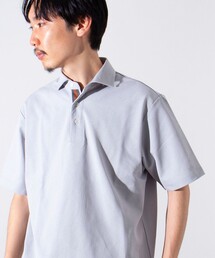 GLOSTER（グロスター）の「【GLOSTER/グロスター】ハイツイスト 鹿の子 テープポロシャツ（ポロシャツ・メンズ）」