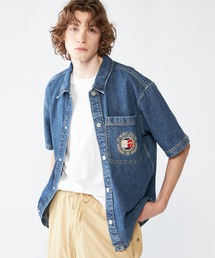 ショートスリーブデニムオーバーシャツ