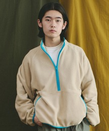 Universal Style Wear(ユニバーサルスタイルウェア)のUniversal Style Wear ダブル フリース ハーフジップ クルー(その他トップス)