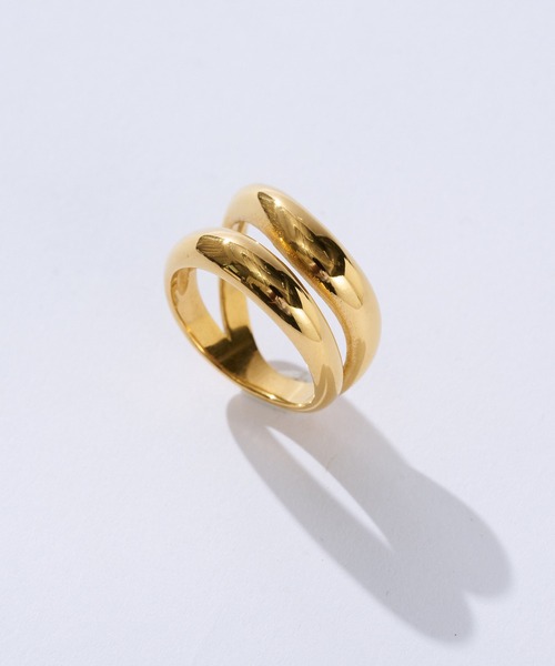 RIVE DROITE（リヴドロワ）の「R.good/ダブルサークルリング（リング・レディース・ゴールド・FREE）」の3枚目の写真