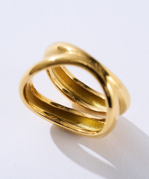 RIVE DROITE（リヴドロワ）の「R.good/ダブルサークルリング（リング・レディース・ゴールド・FREE）」の5枚目の写真