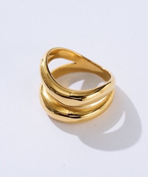 RIVE DROITE（リヴドロワ）の「R.good/ダブルサークルリング（リング・レディース・ゴールド・FREE）」の7枚目の写真