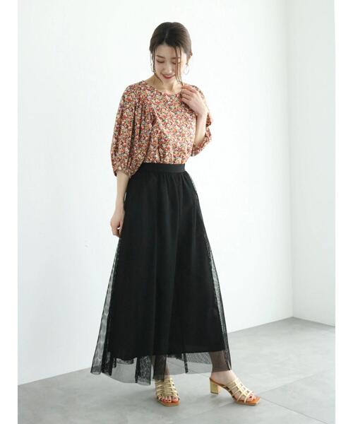 Te chichi（テチチ）の「メッシュフレアスカート（スカート・レディース・ブラック/グレー・F）」の15枚目の写真