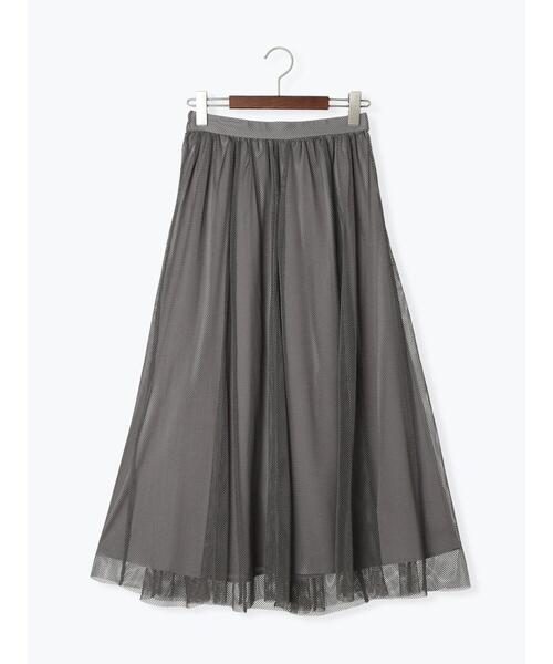 Te chichi（テチチ）の「メッシュフレアスカート（スカート・レディース・ブラック/グレー・F）」の16枚目の写真