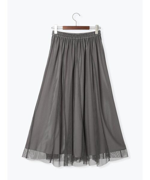 Te chichi（テチチ）の「メッシュフレアスカート（スカート・レディース・ブラック/グレー・F）」の17枚目の写真