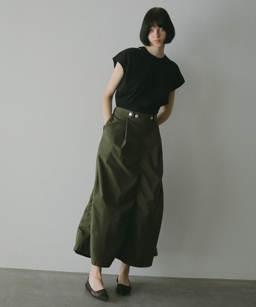 MANOF(マノフ)の「LIKE LAYERED T SHIRTS(Tシャツ/カットソー・レディース・ホワイト/チャコールグレー/ブラック・FREE)」の16枚目の写真