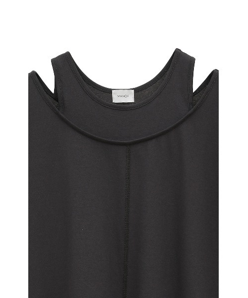 MANOF(マノフ)の「LIKE LAYERED T SHIRTS(Tシャツ/カットソー・レディース・ホワイト/チャコールグレー/ブラック・FREE)」の22枚目の写真