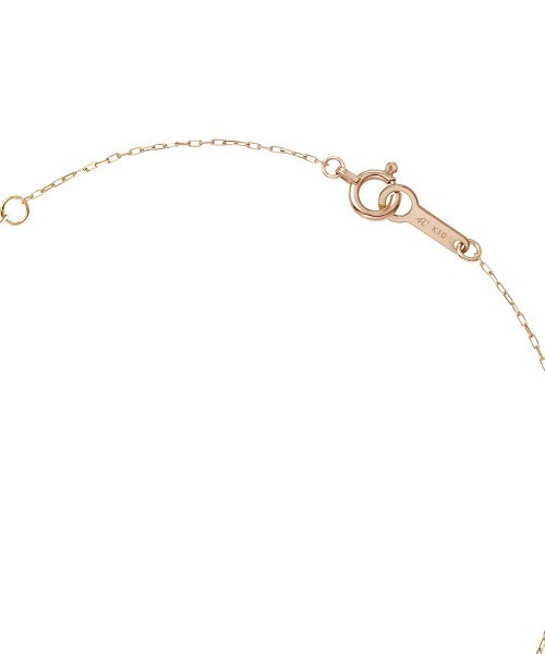 4℃ ヨンドシー 馬蹄 ホースシュー K10 ネックレス ダイヤ 箱付き