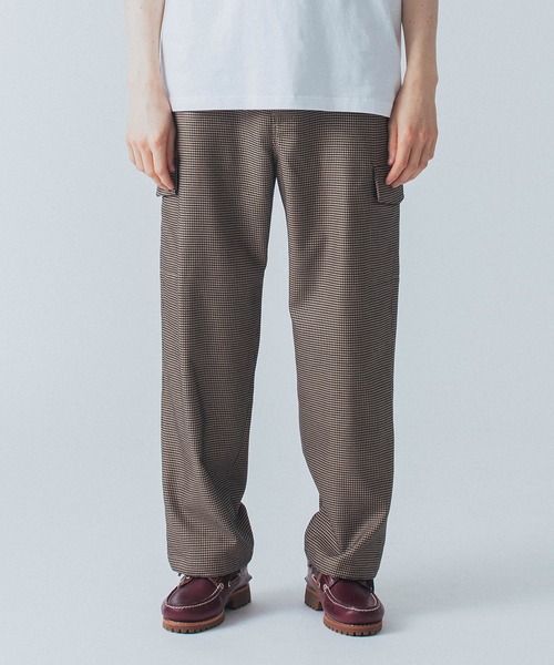SILAS（サイラス）の「HOUNDSTOOTH PATTERN CARGO PANTS（カーゴパンツ・メンズ・ベージュ/グレー/グリーン・M/L/XL）」の20枚目の写真