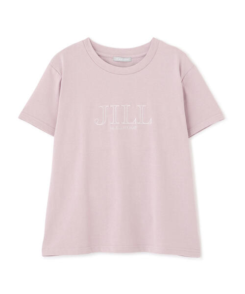 tシャツ オーガニックコットンロゴライン刺繍Ｔシャツ レディース JILL by STUART tシャツ オーガニックコットンロゴライン刺繍T