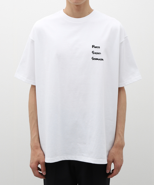 PARIS SAINT-GERMAIN(パリサンジェルマン)の「PSG JP PSG JP Ryu Germain embroidery TEE(Tシャツ/カットソー・メンズ・ブラック/ホワイト・MEDIUM/X-LARGE/LARGE)」の2枚目の写真