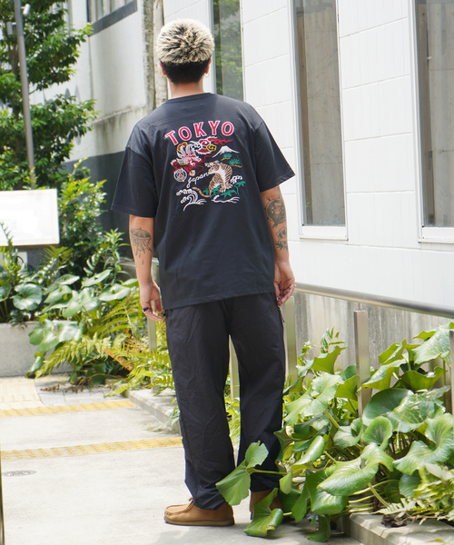 PARIS SAINT-GERMAIN(パリサンジェルマン)の「PSG JP PSG JP Ryu Germain embroidery TEE(Tシャツ/カットソー・メンズ・ブラック/ホワイト・MEDIUM/X-LARGE/LARGE)」の7枚目の写真