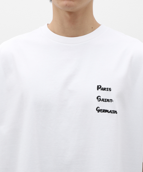 PARIS SAINT-GERMAIN(パリサンジェルマン)の「PSG JP PSG JP Ryu Germain embroidery TEE(Tシャツ/カットソー・メンズ・ブラック/ホワイト・MEDIUM/X-LARGE/LARGE)」の19枚目の写真